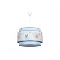 Distribuidor - Lâmpadas Diversas | Colgantes Infantil | COLGANTE PANDA CELESTE 1XE27 REGX35D Ref: 056193548